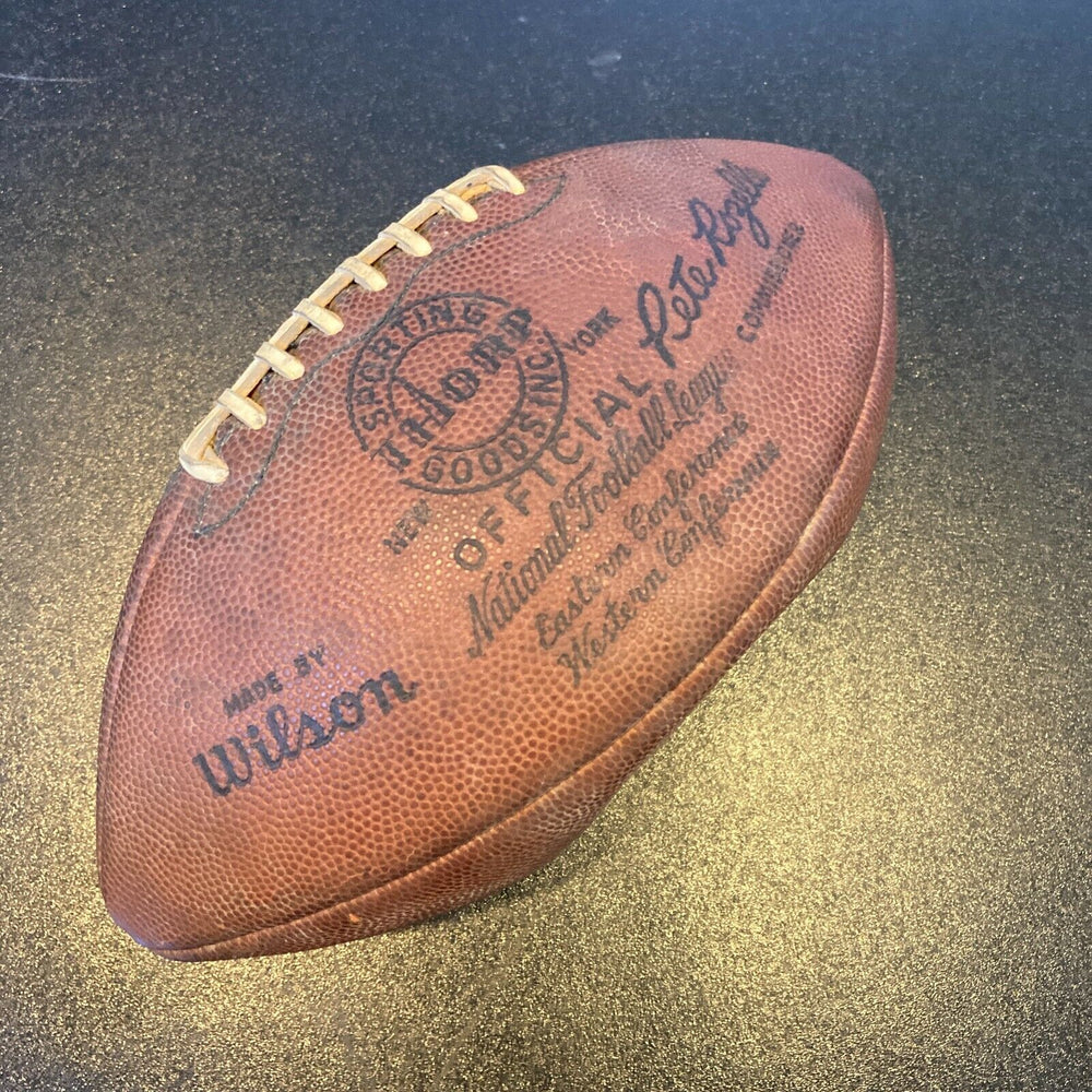 1960's Cleveland Browns Team Signed Game Used The Duke Football With Jim Brown