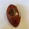 Johnny Unitas HOF 1979 Len Dawson HOF 1987 Multi Signed NFL Football JSA COA