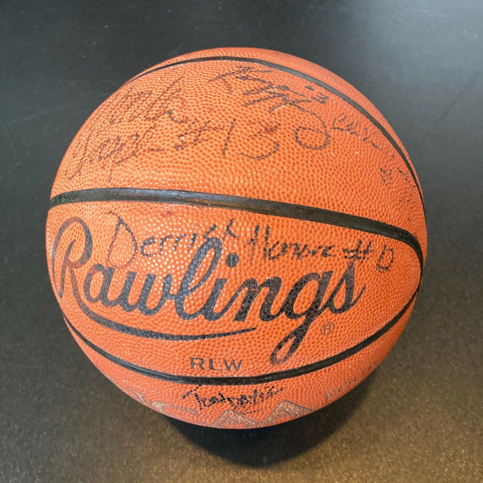 1990's Iowa Hawkeyes Team Signed Rawlings NCAA Final Four Basketball
