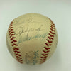 Hank Aaron Eddie Mathews 1961 Atlanta Braves Team Signed NL Baseball JSA COA