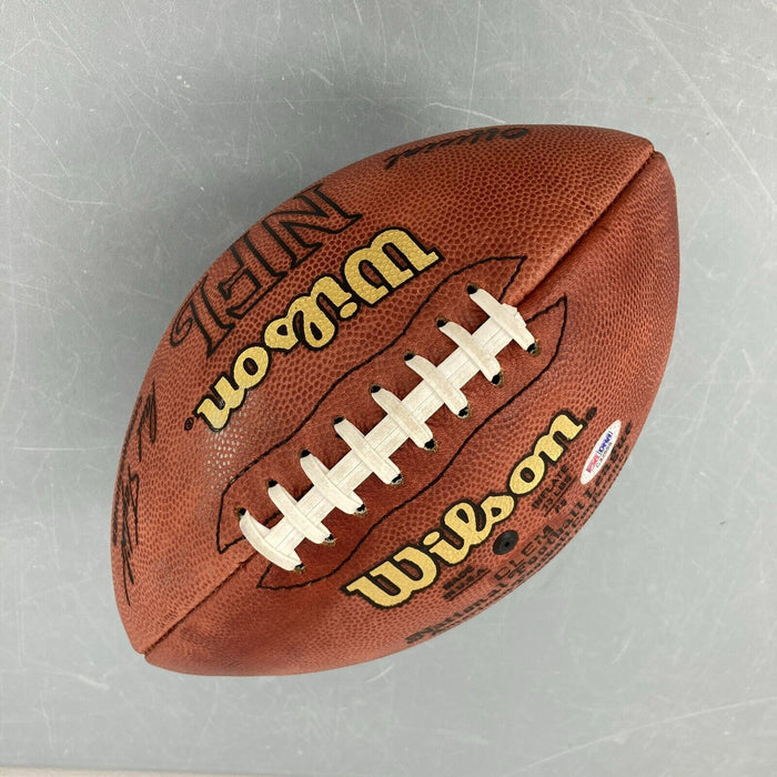 Howie Long Signed Wilson NFL Game Football PSA DNA COA