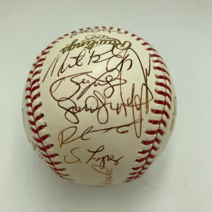 2009 Philadelphia Phillies Team Signed World Series Baseball 37 Sigs JSA COA