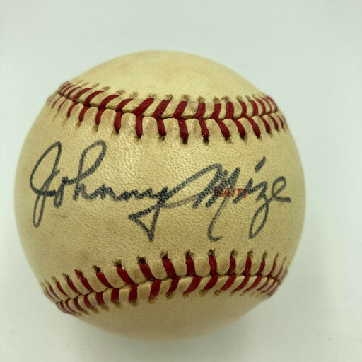 Johnny Mize Single Signed National League Baseball JSA COA