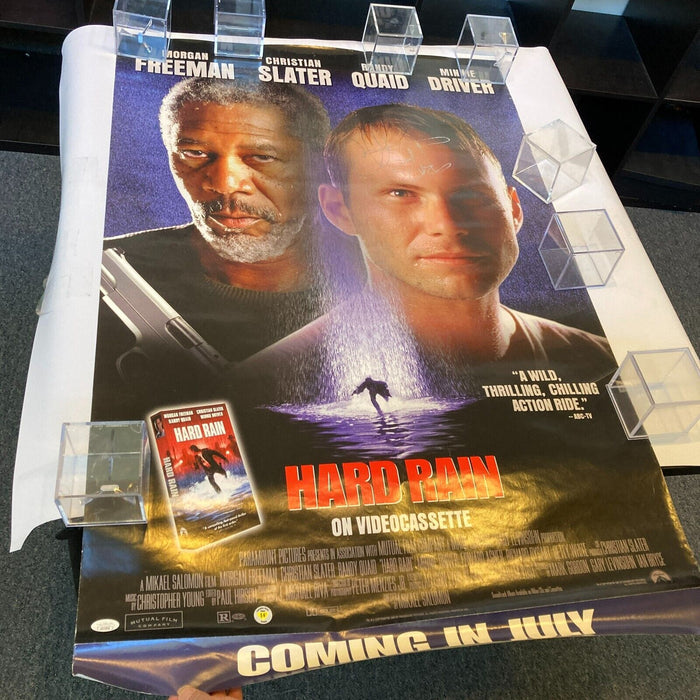 Christian Slater Signed Autographed Hard Rain Original 27x41 Movie Poster JSA