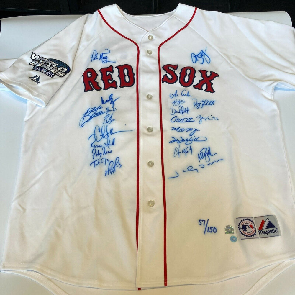 2004 Boston Red Sox World Series Camps Team Signed Authentic Game Jersey JSA COA