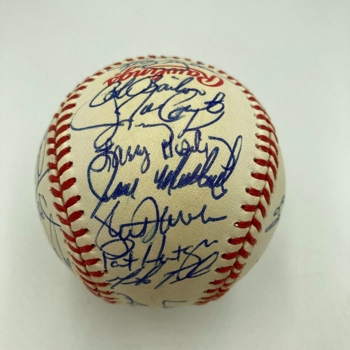 1992 Toronto Blue Jays World Series Champs Team Signed W.S. Baseball JSA COA
