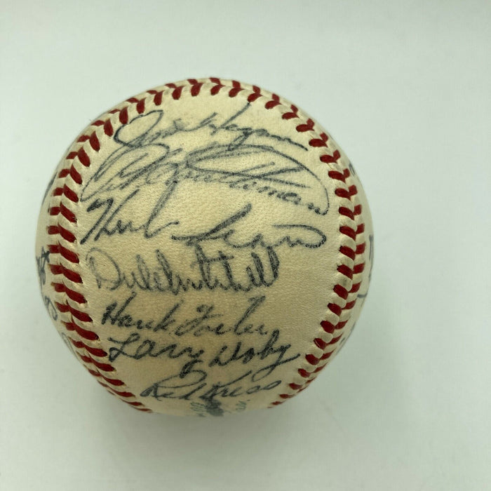 1955 Cleveland Indians Team Signed Official American League Baseball Larry Doby