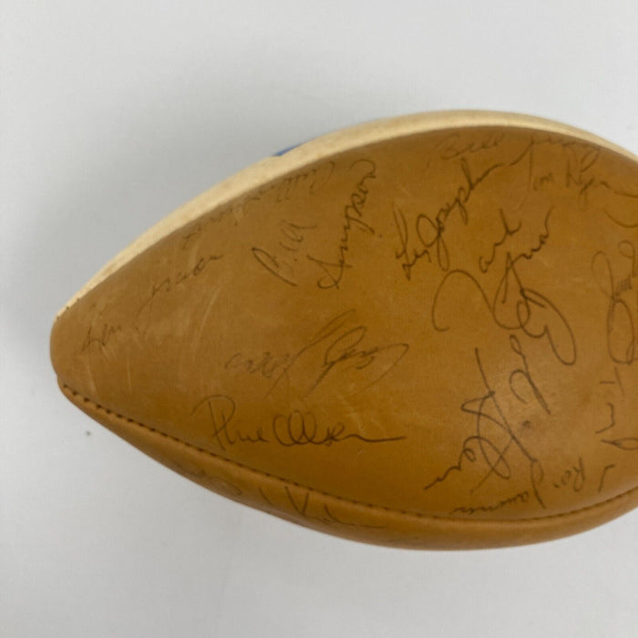 1974 Los Angeles Rams Team Signed Vintage Rawlings Football Beckett COA