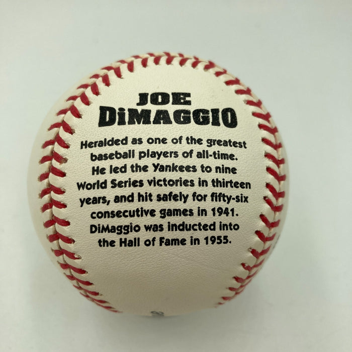 Beautiful Joe Dimaggio Signed American League Baseball PSA Graded MINT 9