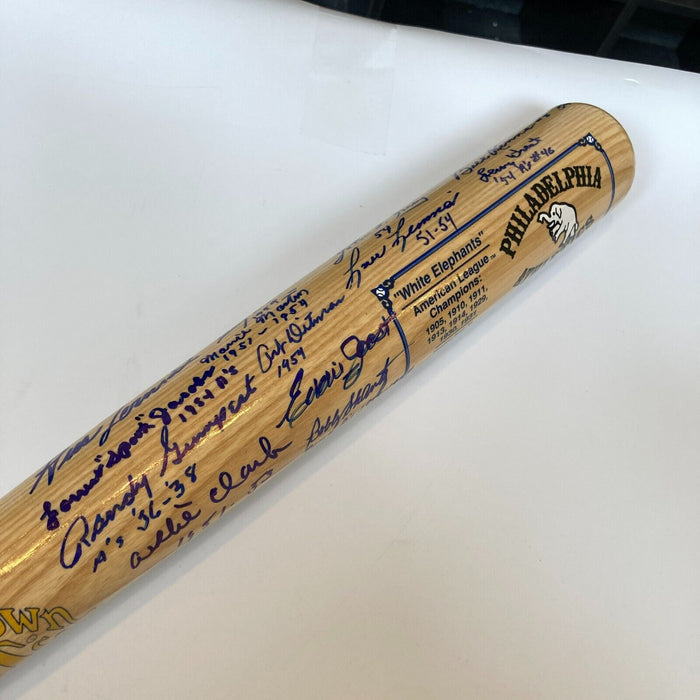 Philadelphia Athletics Legends Multi Signed Cooperstown Bat 24 Sigs JSA COA