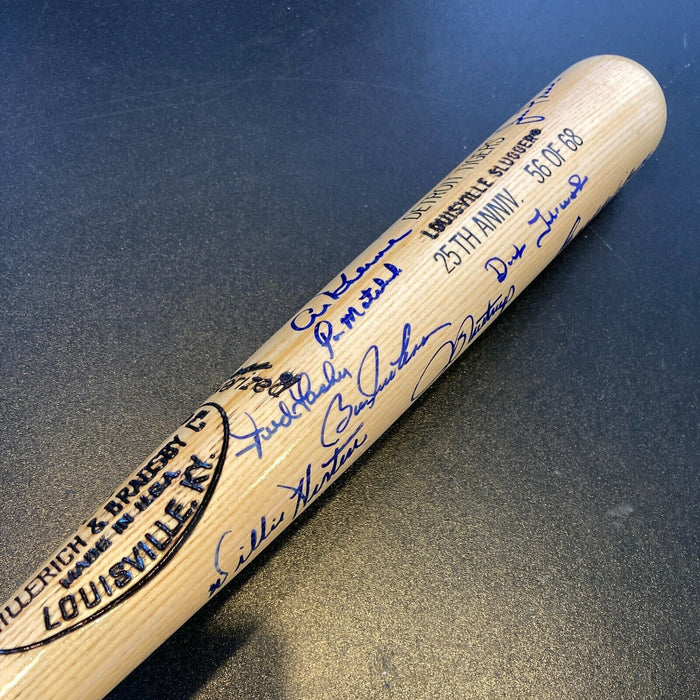 1968 Detroit Tigers World Series Champs Team Signed Baseball Bat Beckett COA