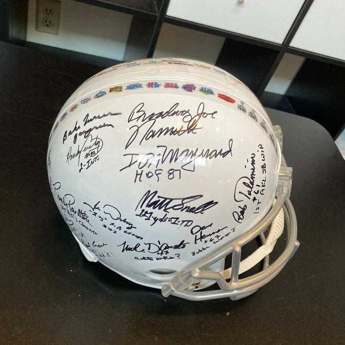 Beautiful 1969 New York Jets Team Signed Super Bowl Helmet With Inscriptions JSA