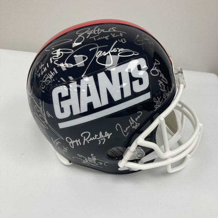 1987 & 1991 New York Giants Super Bowl Champs Team Signed Helmet JSA COA