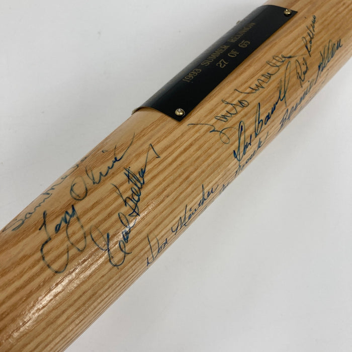 1965 Minnesota Twins American League Champs Team Signed Baseball Bat JSA COA