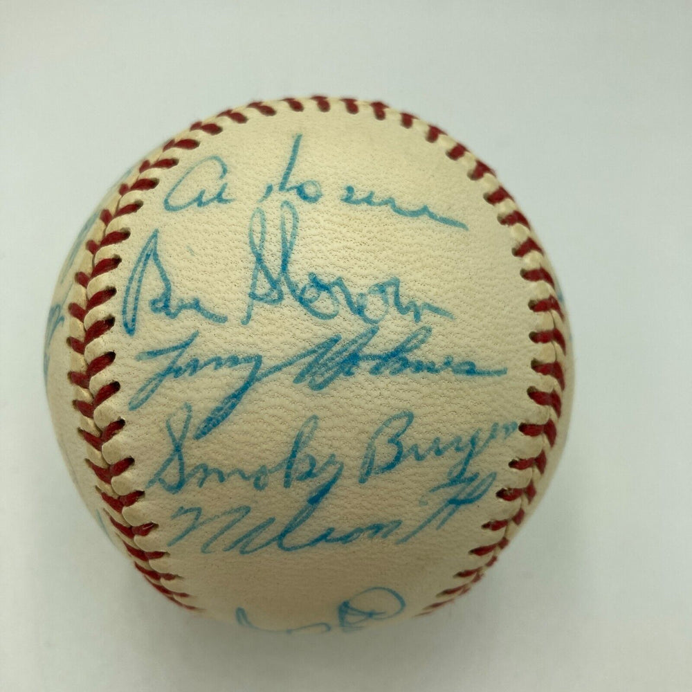 Stan Musial Nellie Fox HOF Legends Multi Signed Vintage National League Baseball