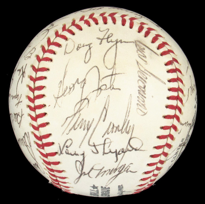 Beautiful  1975 Cincinnati Reds World Series Champs Team Signed Baseball PSA DNA