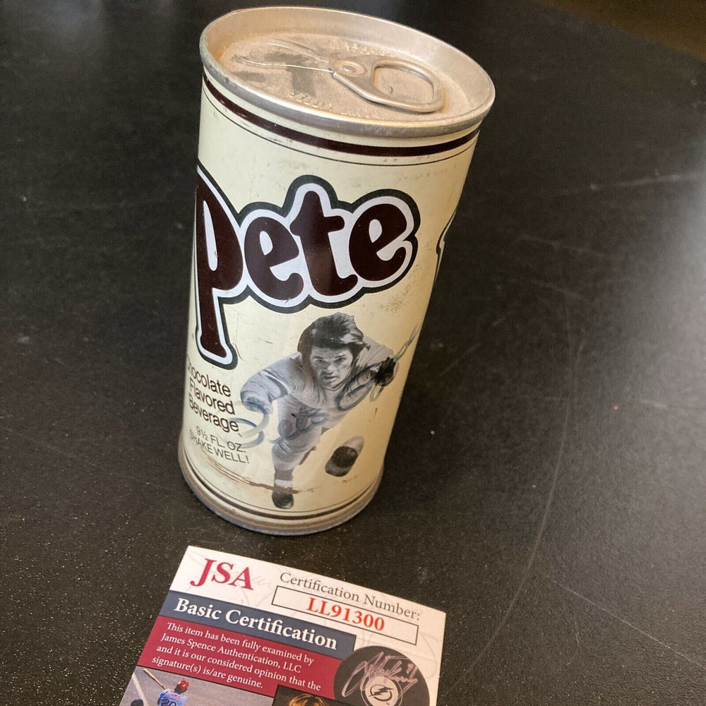 Pete Rose Signed 1970's Chocolate Beverage Soda Can With JSA COA