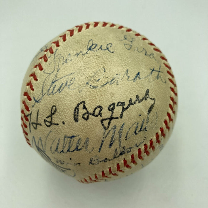 Joe Dimaggio Pre Rookie 1935 San Francisco Seals Team Signed Baseball PSA & JSA