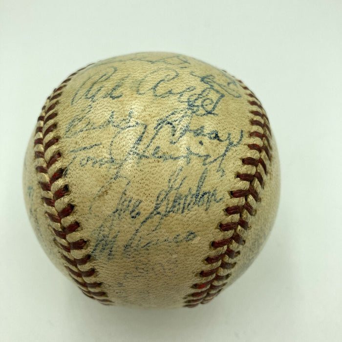 1940 New York Yankees Team Signed AL Baseball Joe Dimaggio & Joe Mccarthy