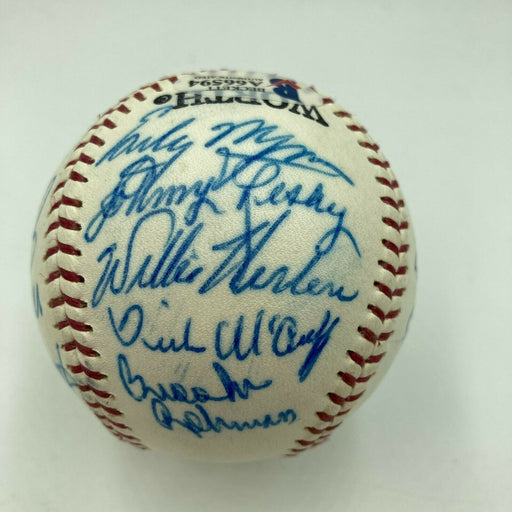 Brooks Robinson HOF Signed Cracker Jack Old Timers Game Baseball Beckett COA