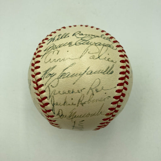 Jackie Robinson 1950 Brooklyn Dodgers Team Signed Baseball PSA DNA & Beckett COA