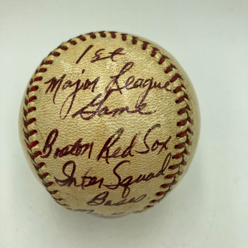 Dale Ford Umpire First Major League Game Signed Game Used Baseball JSA COA