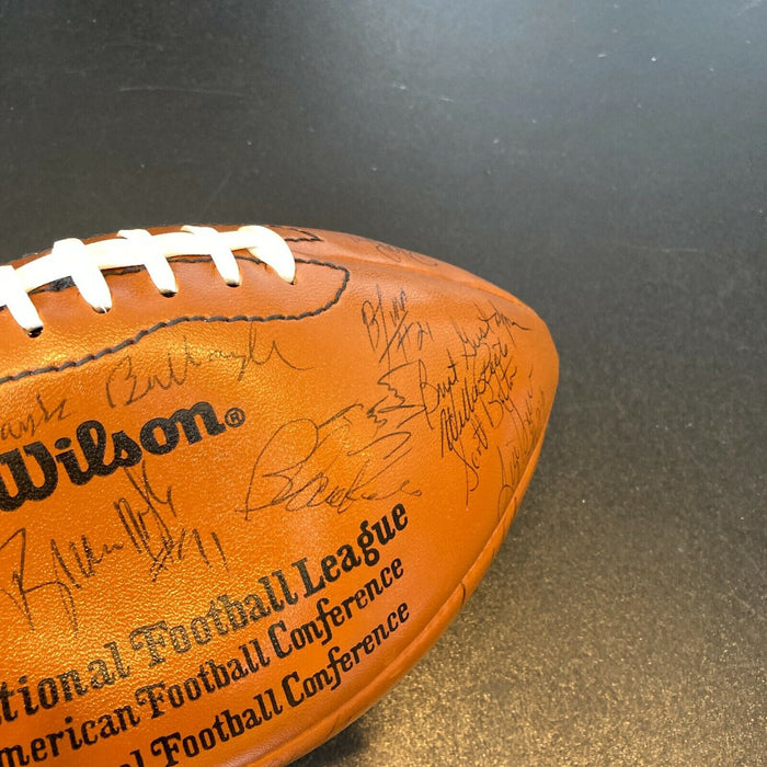 1988 Green Bay Packers Team Signed Wilson NFL Football JSA COA Ray Nitschke