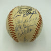 Joe Dimaggio Willie Mays 1970's Hall Of Fame Induction Multi Signed Baseball JSA