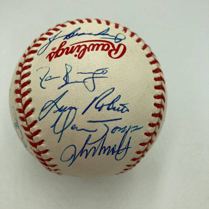 1996 Atlanta Braves NL Champs Team Signed Official World Series Baseball JSA COA