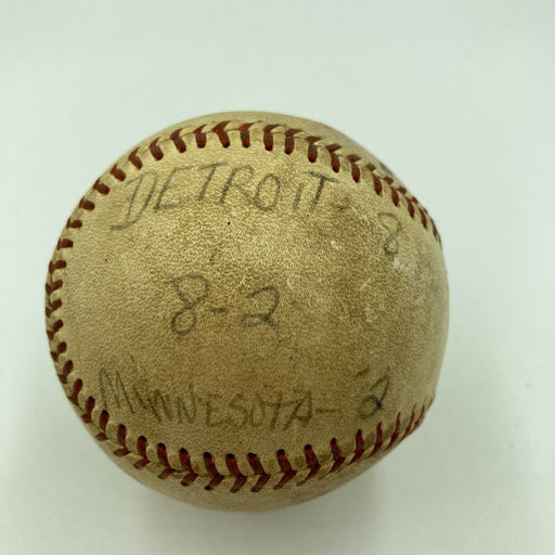 Mickey Lolich Signed Career Win No. 209 Final Out Game Used Baseball Beckett COA