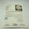 Hank Greenberg Joe Dimaggio 1960's Hall Of Fame Multi Signed Baseball JSA COA