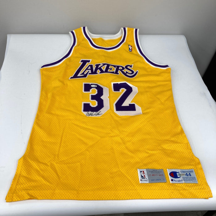 Magic Johnson Signed 1992-93 Los Angeles Lakers Pro Cut Jersey JSA COA & UDA
