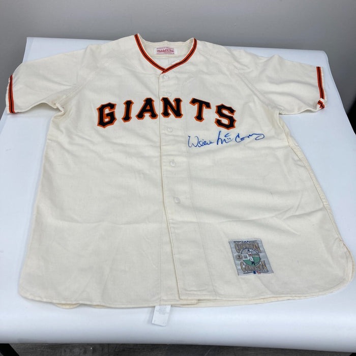 Willie McCovey Signed San Francisco Giants Mitchell & Ness Jersey Beckett