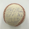 Rare Hank Aaron Ernie Banks Stan Musial MVP's Signed Inscribed NL Baseball JSA