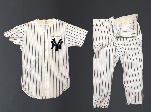 Lefty Gomez Signed 1970's New York Yankees Game Used Uniform Jersey With JSA COA