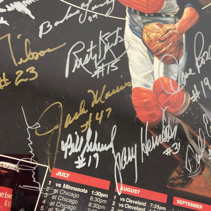 1984 Detroit Tigers World Series Champs Team Signed 14x28 Budweiser Photo JSA