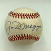 Nice Joe Dimaggio Signed Official American League Baseball With Beckett COA