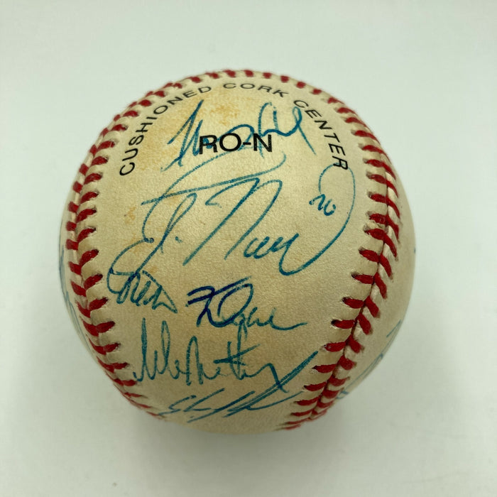 2000 St. Louis Cardinals Team Signed Baseball 22 Sigs Mark McGwire PSA DNA COA