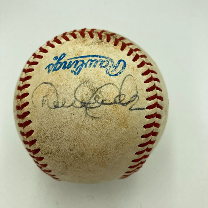 Derek Jeter Rookie Signed Game Used Official Minor League Baseball JSA COA