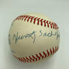 Huntz Hall Signed American League Baseball JSA COA Celebrity Bowery Boys
