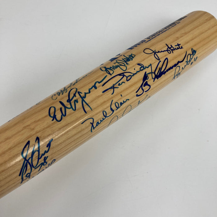 1978 New York Yankees World Series Champs Team Signed Baseball Bat PSA DNA COA