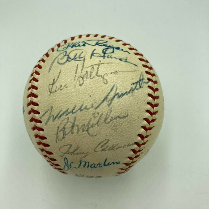 1970 Chicago Cubs Team Signed National League Baseball Ernie Banks JSA COA