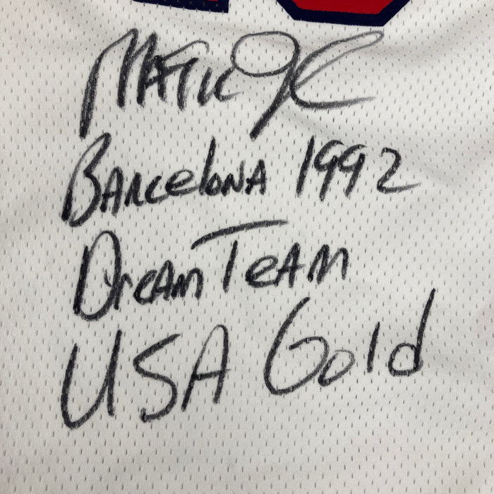 1992 Magic Johnson Signed Game Used Team USA Olympics Jersey MEARS COA