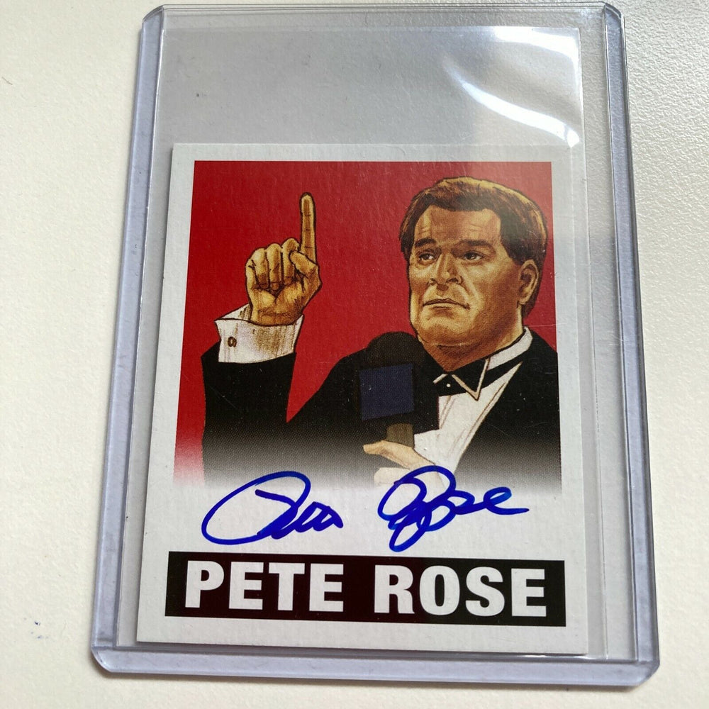 2012 Leaf Wrestling Pete Rose #1/10 Auto Signed Autographed Baseball Card