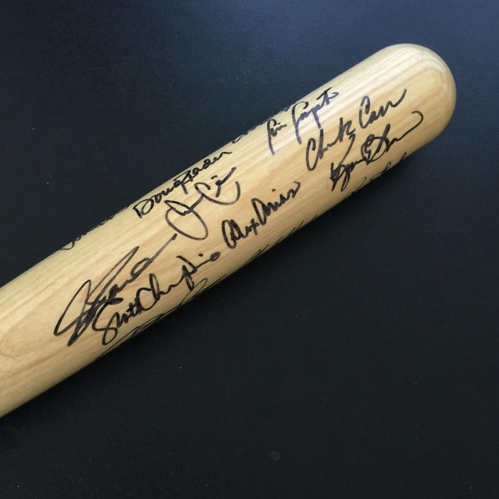 1993 Florida Marlins Inaugural First Season Team Signed Baseball Bat JSA COA