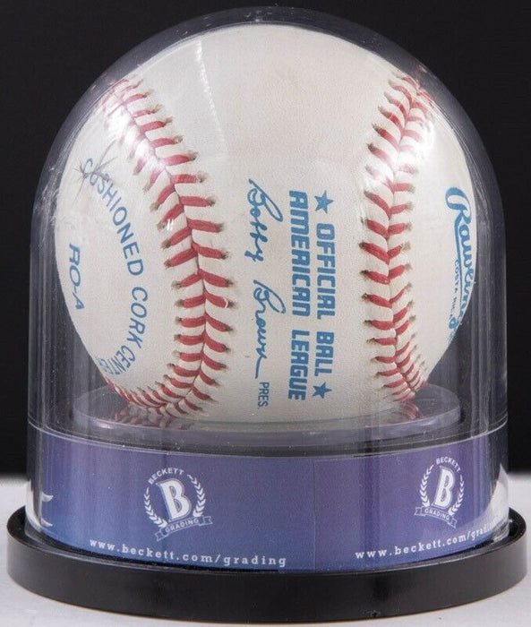 Beautiful Mickey Mantle Signed American League Baseball JSA Graded MINT 9