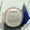 Nolan Ryan Signed Baseball PSA DNA Graded GEM MINT 10