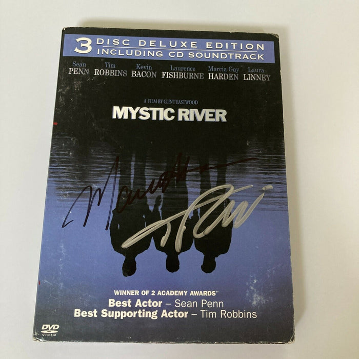 Tim Robbins & Marcia Gay Harden Signed Mystic River DVD Movie JSA COA