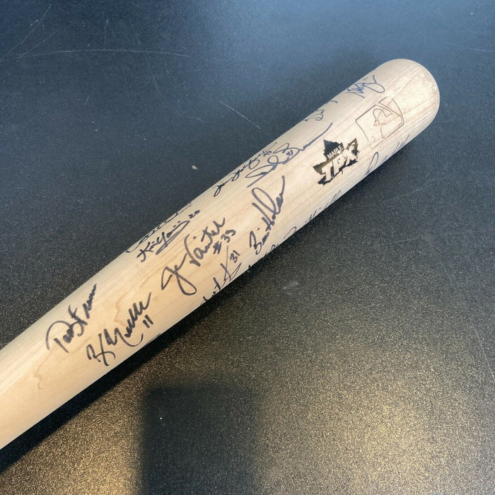 2005 Boston Red Sox Team Signed Game Issued Baseball Bat David Ortiz JSA COA