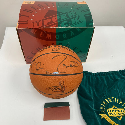 Kevin Garnett Signed 2008 Finals Official Game Basketball UDA Upper Deck COA